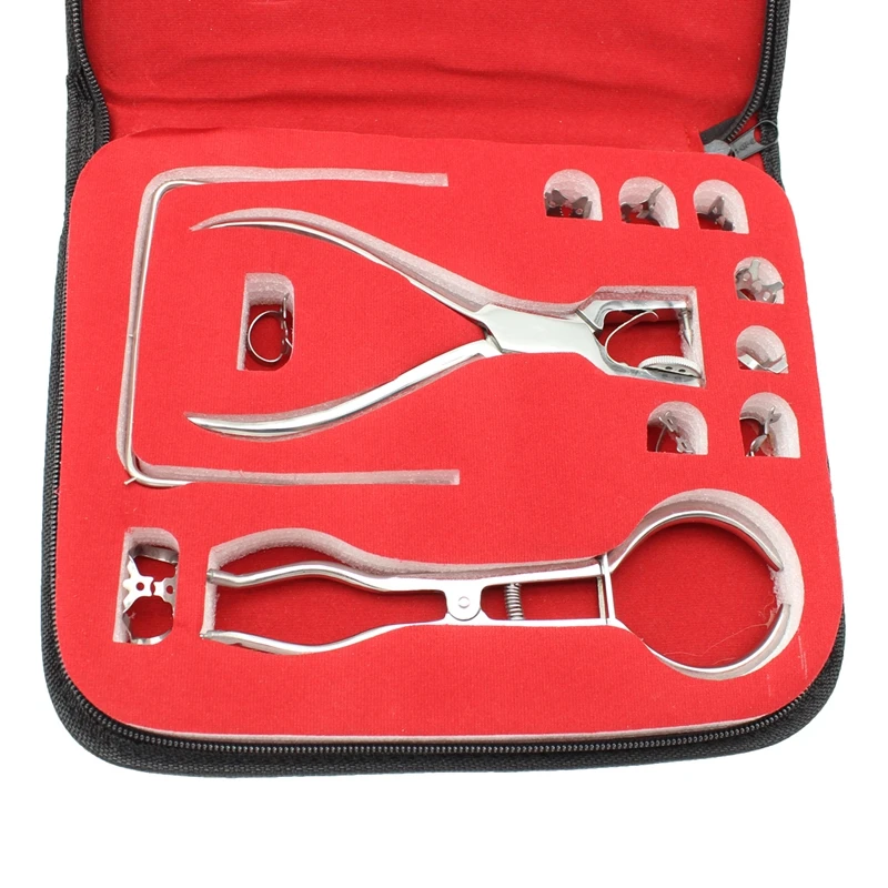 1set Dental Perforator Rubber Dam Kit Sheet Frame Clamps Hole Puncher Pliers Teeth Care Dentistry Lab Dentist Orthodontic Tools