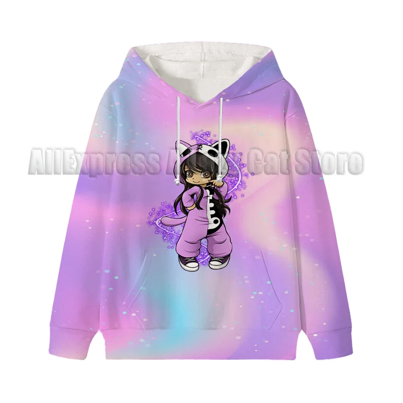 Aphmau Meows Cat Sweatshirts Cartoon Meemeow Hoodie Children Donut Cat Clothes Kid Girl Boy Streetwear Baby Casual Hoody