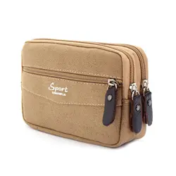 New 6.5 Inch Stall Wear Belt Bag Men's Multi-Functional Large Capacity Mobile Phone  Wholesale