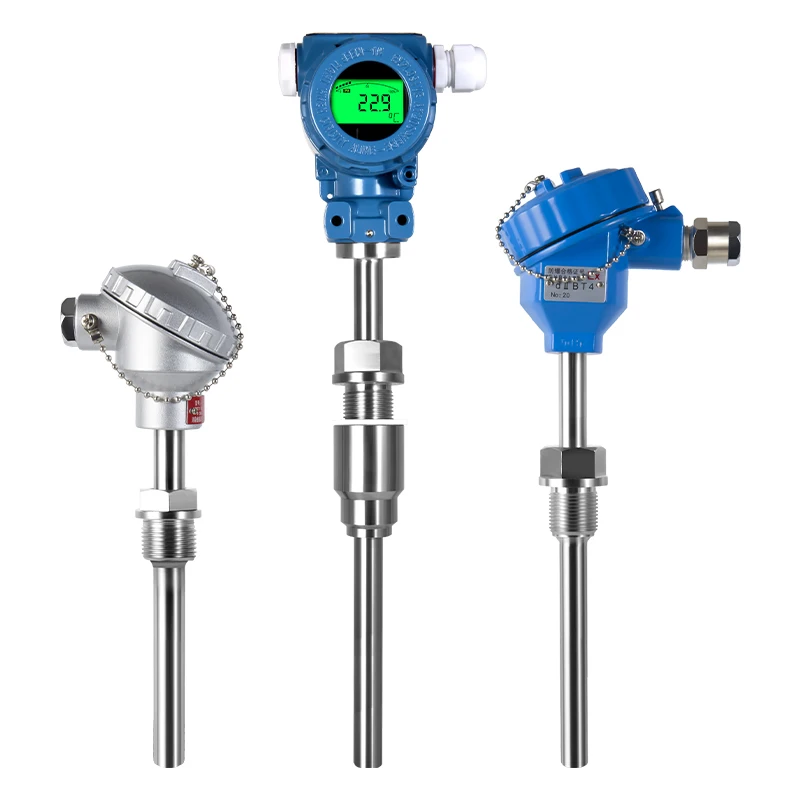 Integrated 4-20Ma Digital Display ABS Plug-In Thermal Resistance Sensor Customizable OEM Industrial ODM
