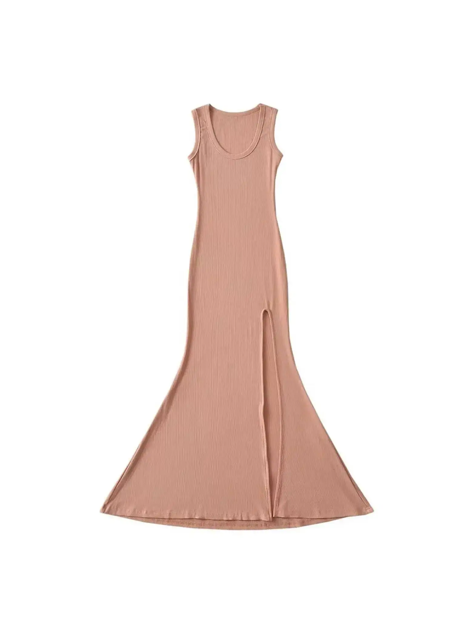 Vestidos longos sexy finos com fenda design novo picante menina suspender vestido hip abraçando vestido elegante moda feminina verão doce topos KI08