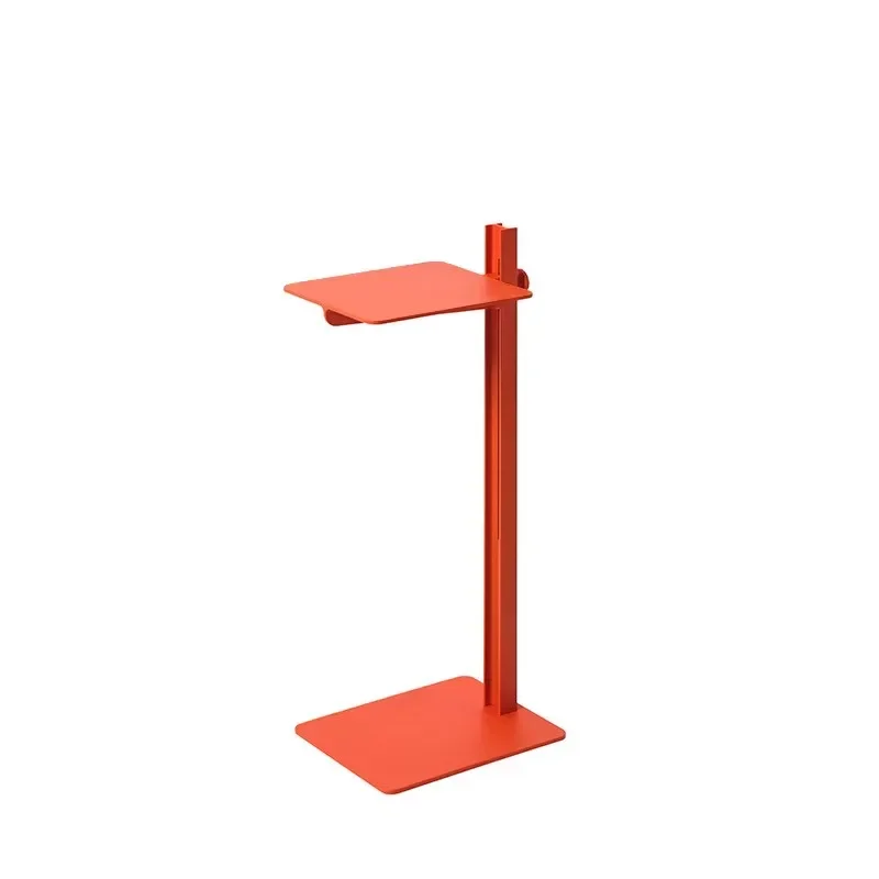 Liftable Stainless Steel Side Table Living Room Home Sofa Side Table Iron Small Square Table Bedroom Bedside Storage Rack