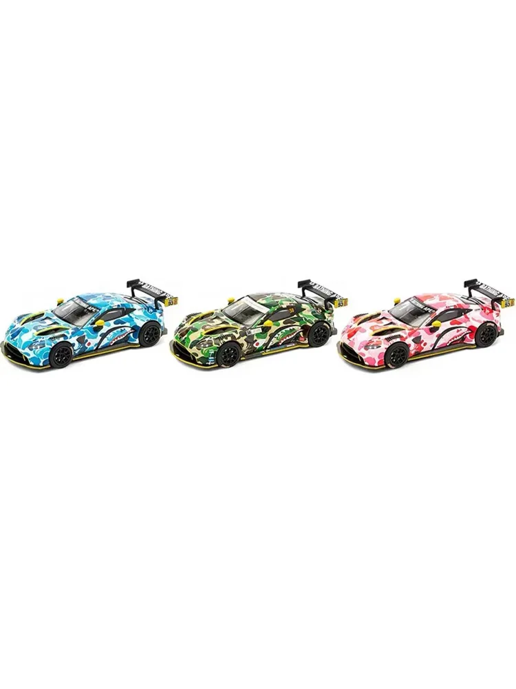 POPRACE 1:64 Camouflage Aston Martin GT3 Racing Alloy Car Model
