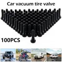 Vástago de válvula de neumático a presión TR414, 100 Uds., Universal, neumático de vacío para coche, válvula de neumático sin cámara, vástagos de goma, piezas de ruedas, accesorios para coche