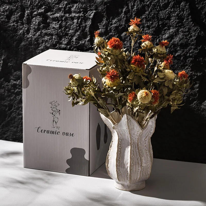 

2025 Home Entryway Ceramic Decor Internet-Famous Modern Sophisticated Vases Flower Vase For Fresh Flowers And Hydroponics