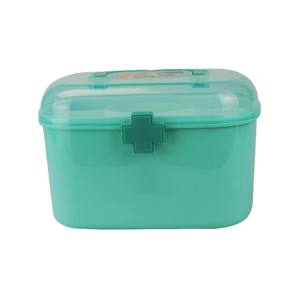 

1Pcs Dust-Proof Medicine Organizer Portable Plastic Storage Case for Home and Travel Medication Storage Case Medicine