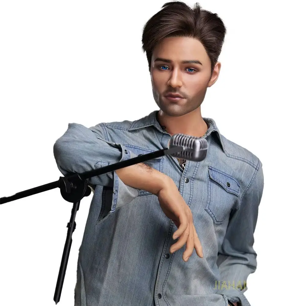Sexy Adult Doll with EVO Skeleton Full Body Soft Skin Beauty Companion Figure Collection Modell-Adult Male Silicone Lubricant