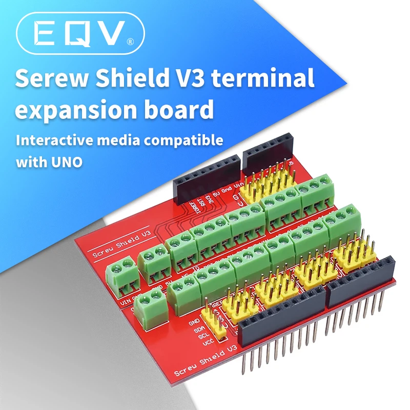 Screw Shield V1 terminal V3 expansion board is compatible UNO R3 Interactive Media Moudle for arduino