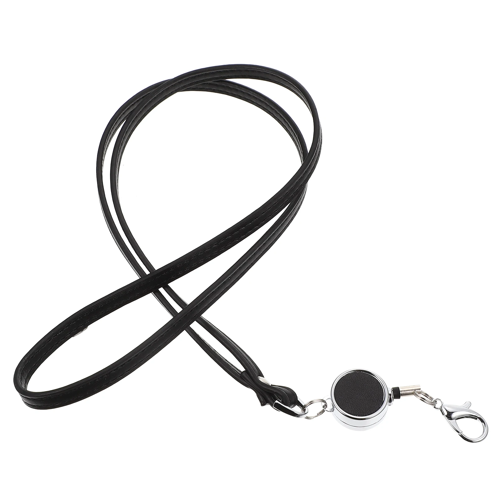 

Telescopic Phone PU Iron Retractable Neck Strap Work Cards ID Student Anti Lost Telescopic Hanging Lanyards Gifts