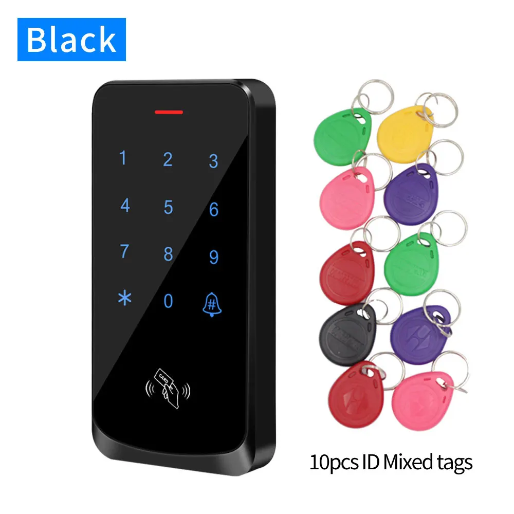 RFID 125khz Access Control Kit Touch Hintergrundbeleuchtung Panel Tastatur IP67 Wasserdichte Outdoor Türöffner Elektronische Schloss System Paket