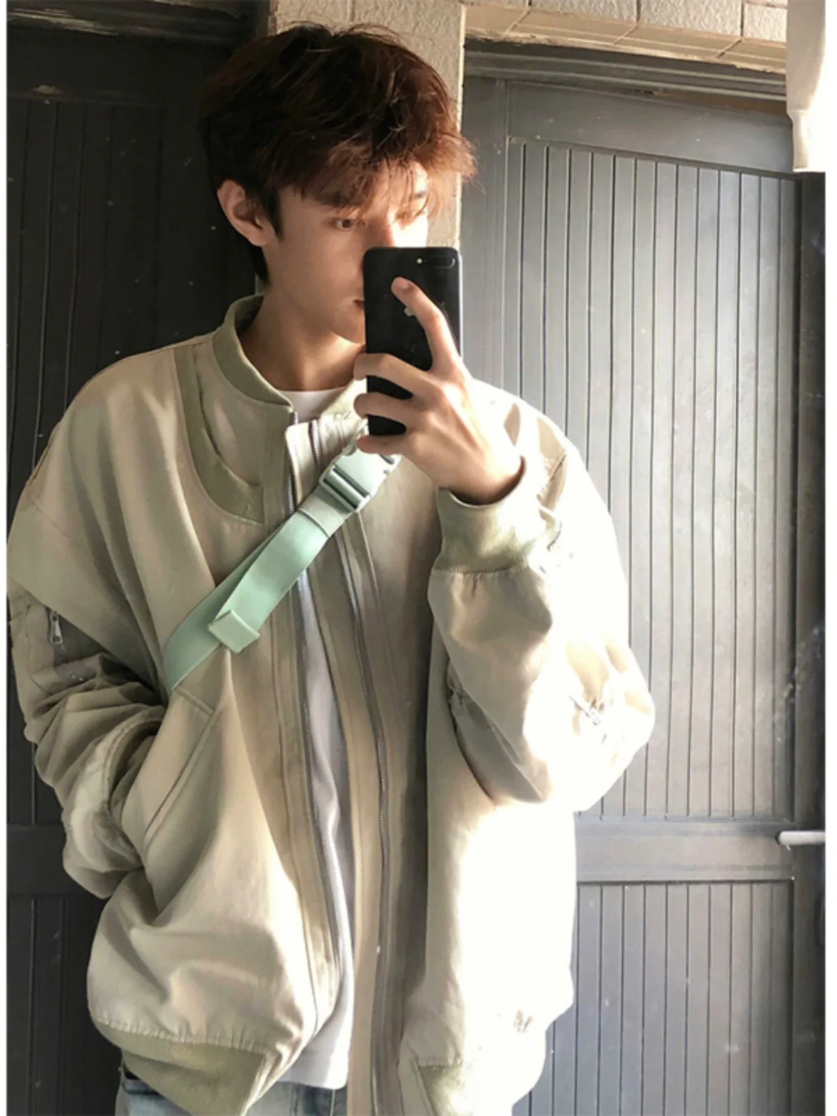 

Cleanfit Suede Jaet Men's Trendy High-End Detroit Workwear Baseball Sle Autumn Faion American Sle Polyester Fiber