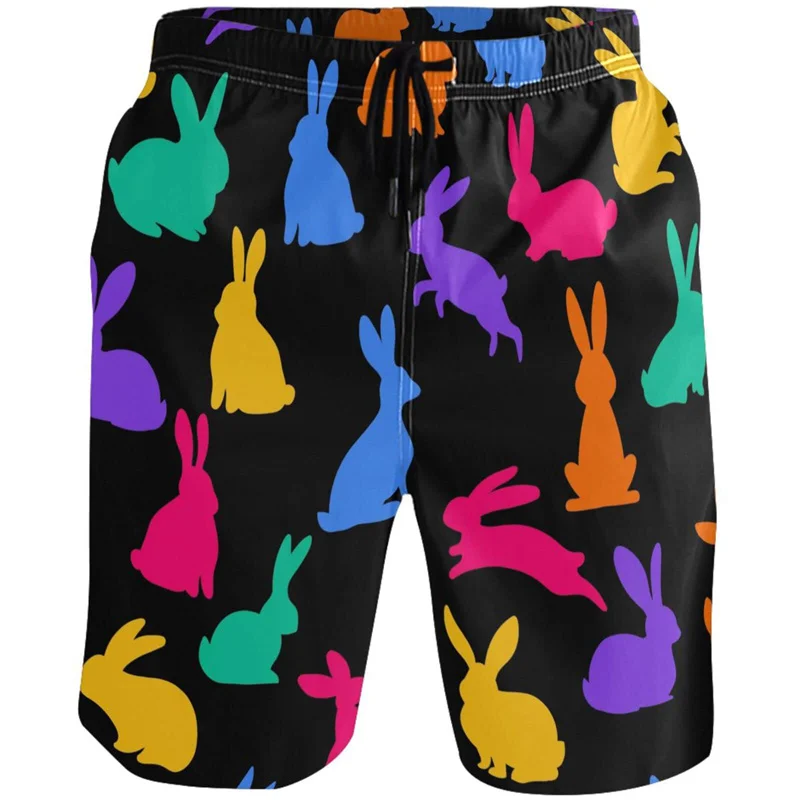 Cute Animal 3d Print Beach Shorts For Men Summer Loose Surfing Board Shorts Kids Quick Dry Running Swimming Trunks Swimsuit