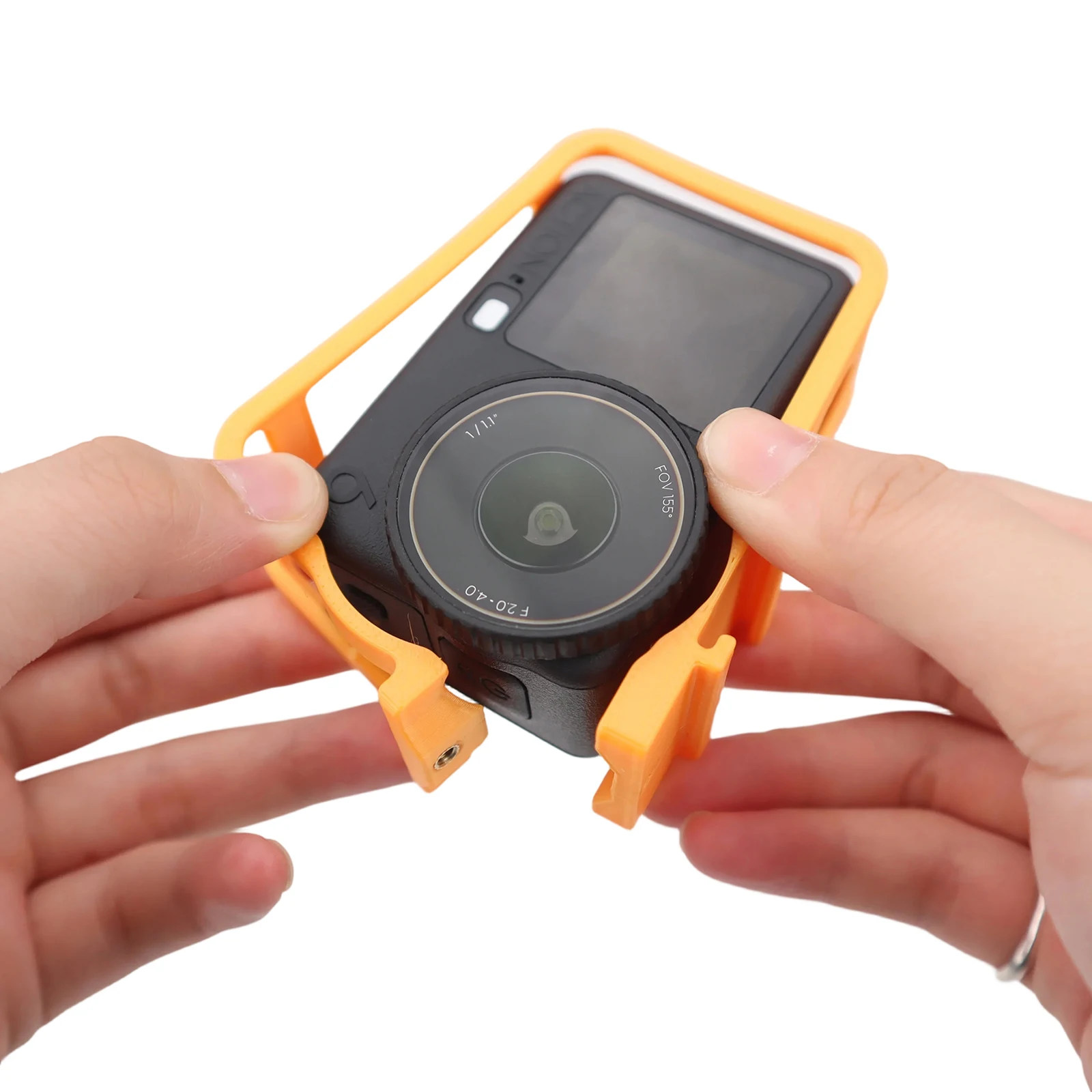 

Camera Protective Case for DJI OSMO ACTION 6 Action Camera Extended Frame Accessories Orange Black