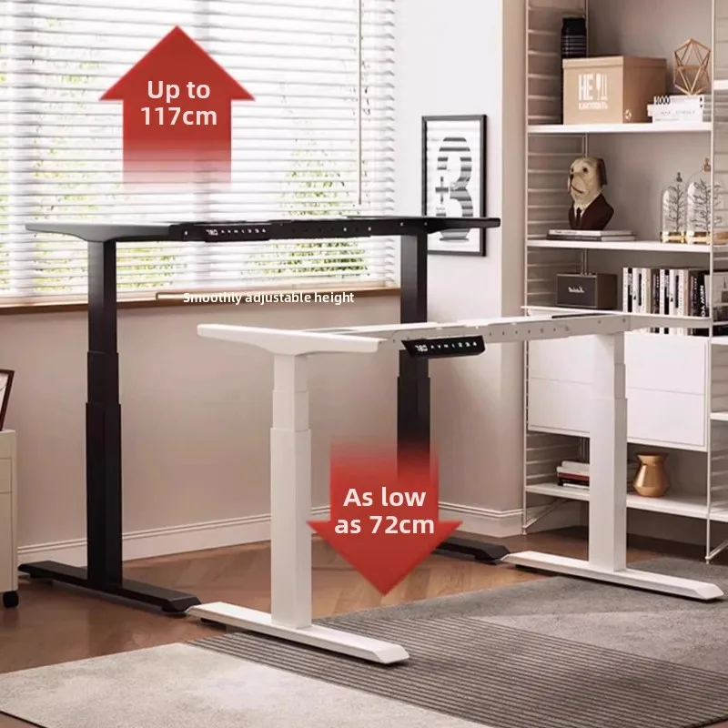 

Smart Electric Height Adjustable Table Leg 3section Motorized Wall Desk Bracket LCD Display Sit stand Reminder Button Controlled