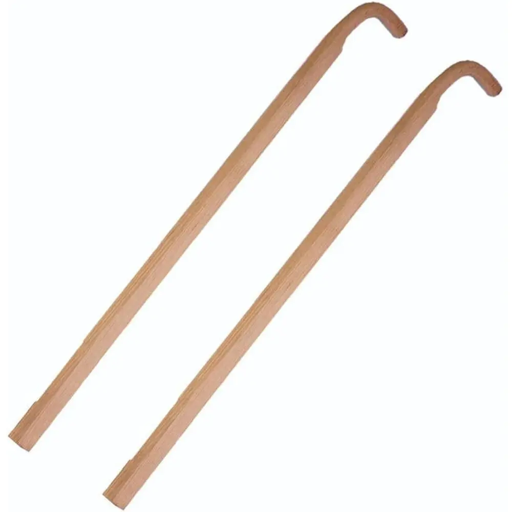 

48 Inch Wooden Cultivator Handles, Pair for Low & High Wheel Garden Tools, Handcrafted