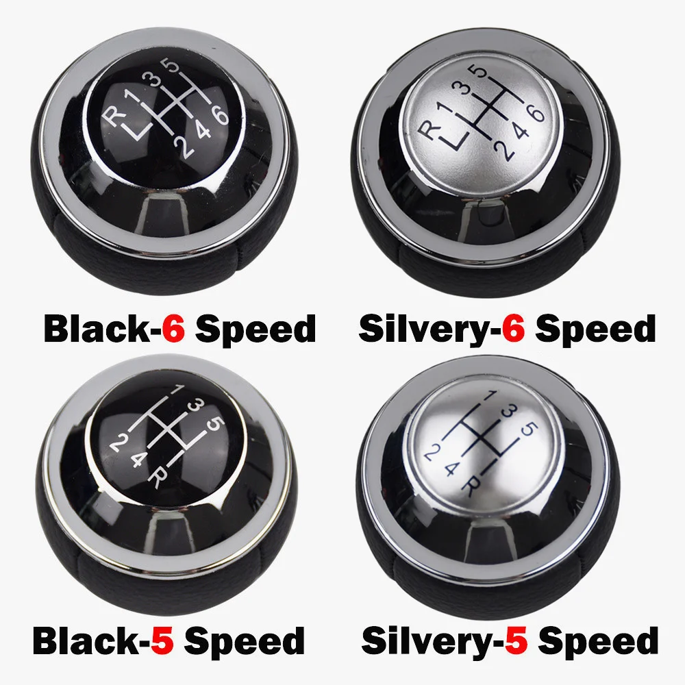 5/6 Speed Chrome Gear Shift Knob Lever Shifter Stick Head Handball For Mini Cabrio R52 R53 Cooper 2002-2008 R50 2000-2006