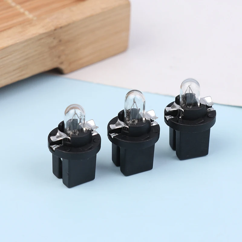 5/10Pcs Led Bulb B8.5D Led Car Interior Lights Dashboard Warming Indicator Wedge Auto Instrument Panel Lamp Warm Yellow 12V