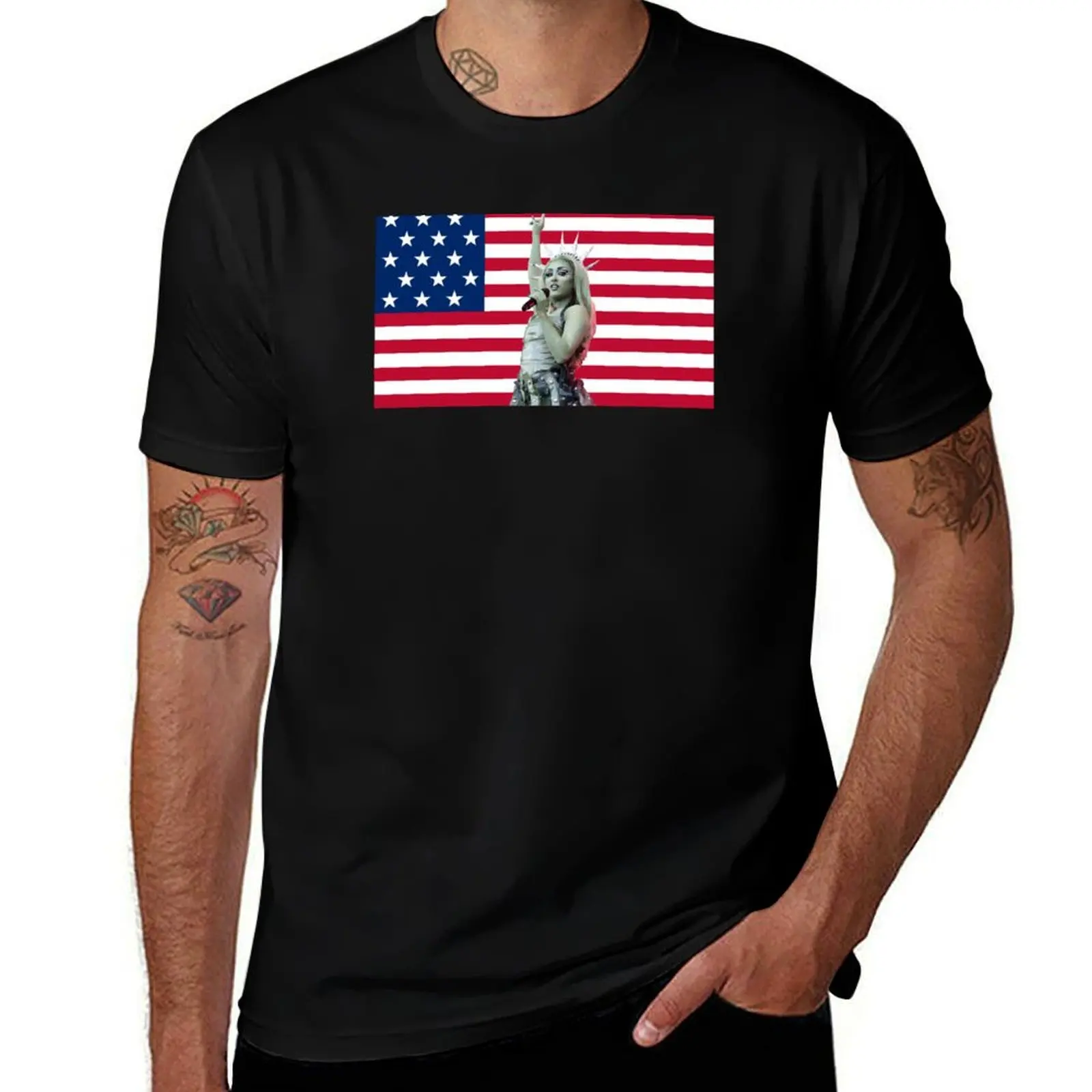 

Liberty Chappell Flag T-Shirt man t shirt designer man t shirts for men t shirt man luxury T-Shirt