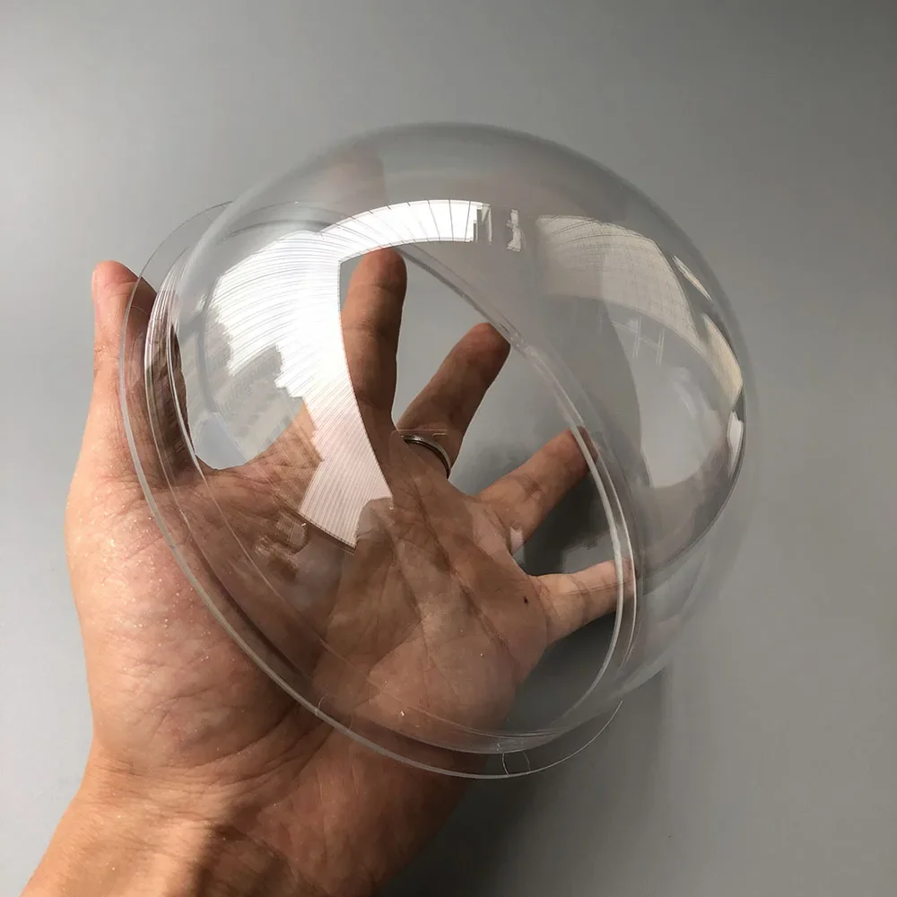 6 Inch 162x85mm Clear Protective Dome Cover For PTZ Camera Transparent Acrylic Plexiglass Lens Cap