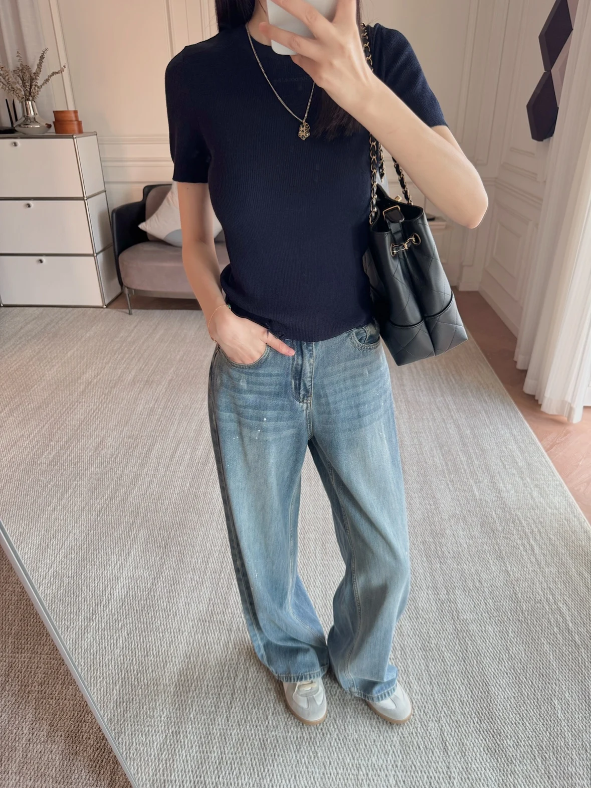 

Low-profile Subversive 00 Fine Wool Personali Ripped Design round Ne Slim Fit ort Sve Knitted Sweater Women's Faion