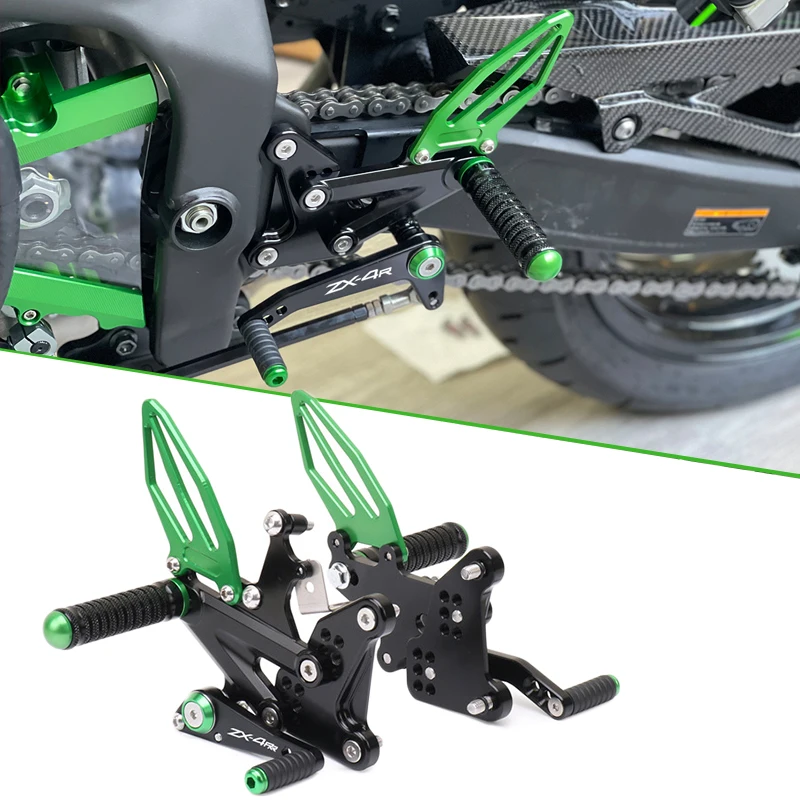 

Motorcycle CNC Aluminum Adjustable Rearset Rear Set Footrest Foot Pegs For ZX-4R ZX-4RR ZX4R ZX4RR ZX25R