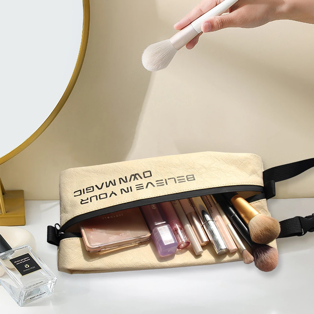 منظم المكياج للرجال، حقيبة أدوات الزينة، حقيبة مكياج، حقيبة تخزين، صندوق سيدة فاخر، حقيبة مستحضرات التجميل، حقيبة تنظيم للسفر بسحاب #4