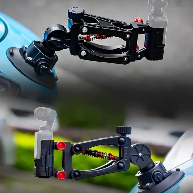 E56B 4.5in Vehicle Window Mount Car Holder Suction Cup Stabilizers for Pocket 3 Camera Bracket Adjust Shock Absorbers