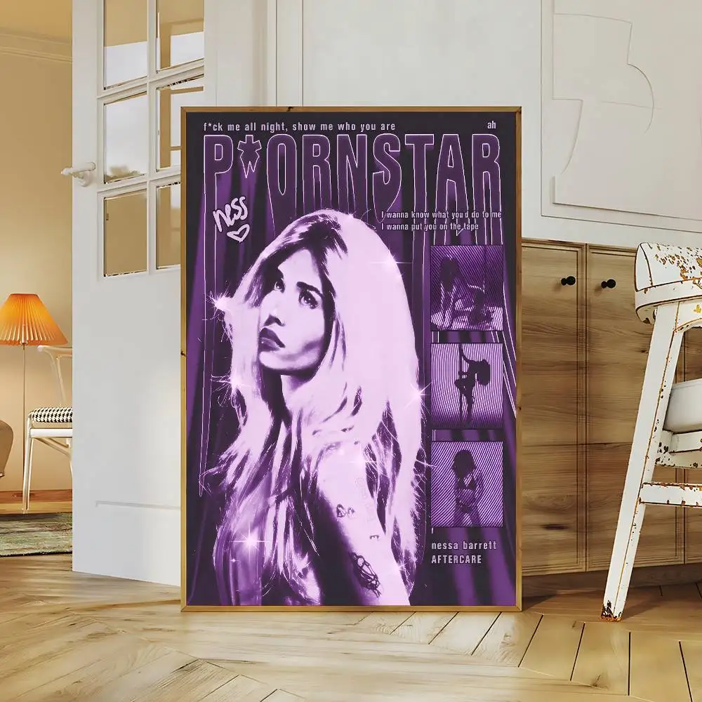 نيسا باريت سينجر أنيمي الملصقات لزجة مقاوم للماء ورقة ملصق مقهى بار Kawaii غرفة ديكور