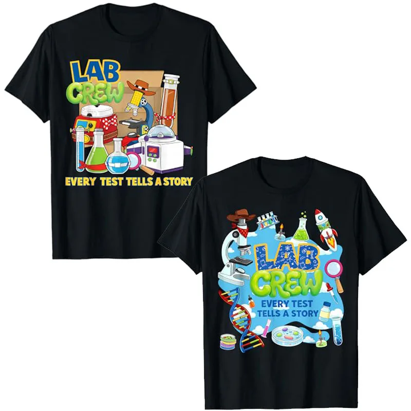 Lab Crew Funny Laboratory Team Medical Assistant Lab Week T-Shirt Y2k Laboratory Scientist Boys Fashion Clothes Technician Tees