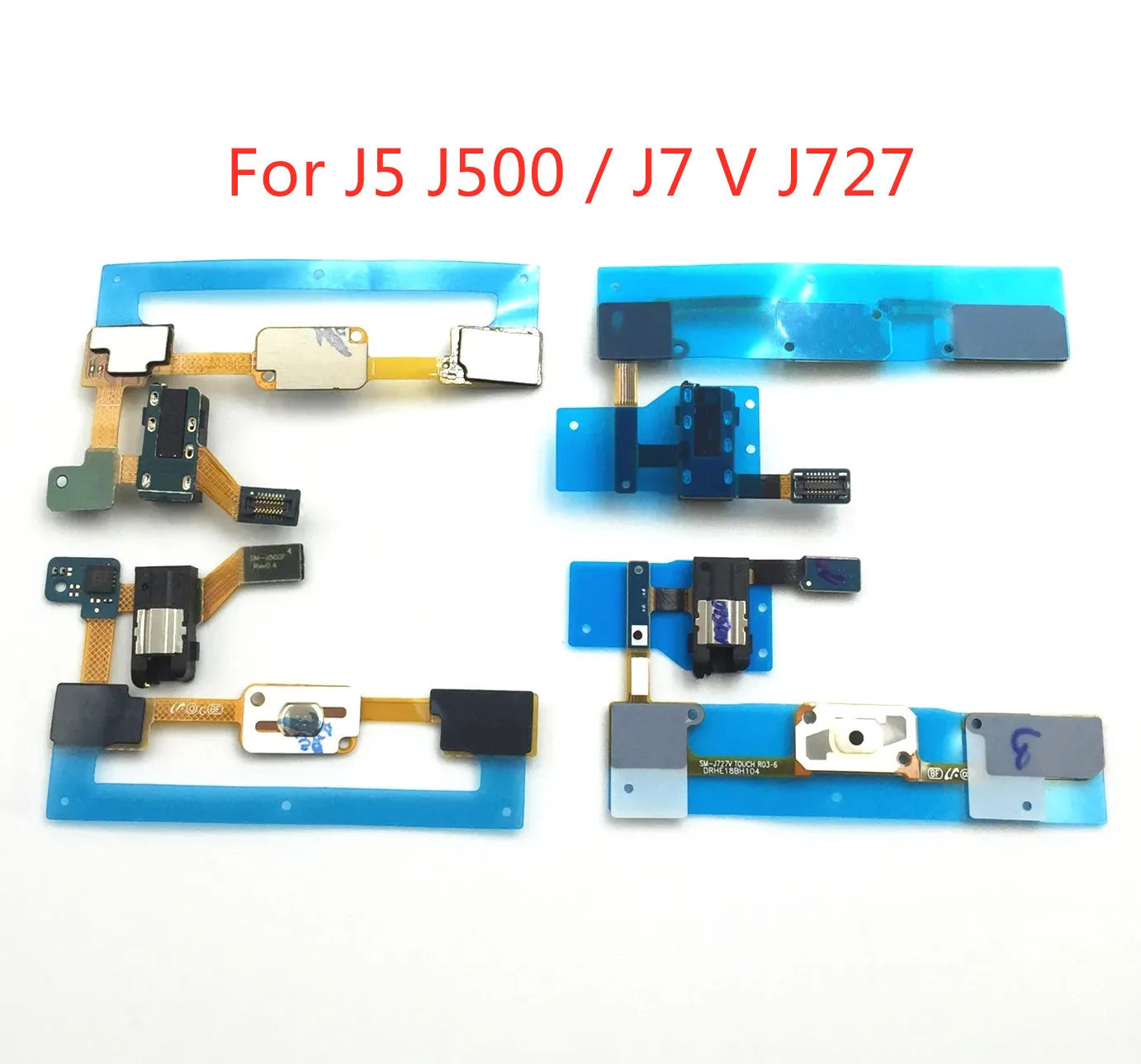 

1pcs Button Menu Return Key Sensor Flex Cable With Audio Earphone Jack For Galaxy J5 J500F J7 V J727 J727P Replace Part