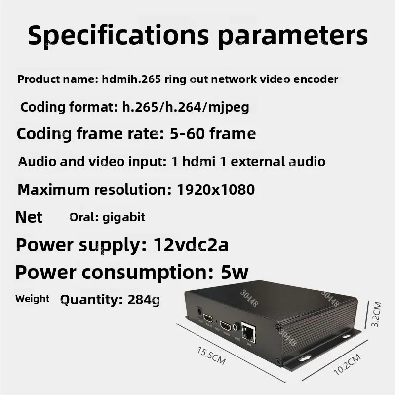 H.265/H.264 HDMI Loop-Out HD Video Encoder IPTV Live Streaming Transmission Recorder #3