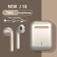 J18 Wireless Earphone Bluetooth Headset 9D Noise Reduction Gaming Headset With Microphone TWS Ear Buds Hands-free Earbuds New