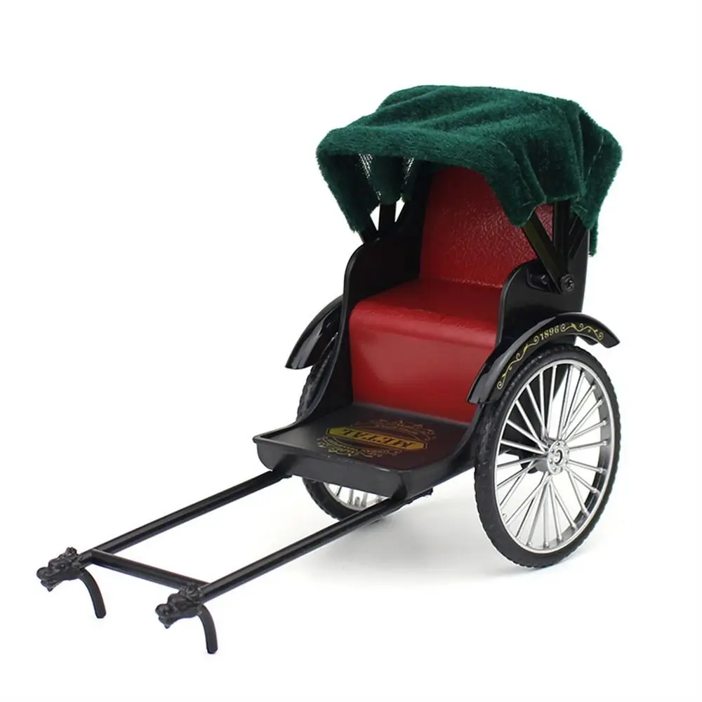 

Винтажная классическая модель трехколесного велосипеда, миниатюрная имитационная модель, ручная работа, масштаб 1:12, миниатюрная модель велосипеда