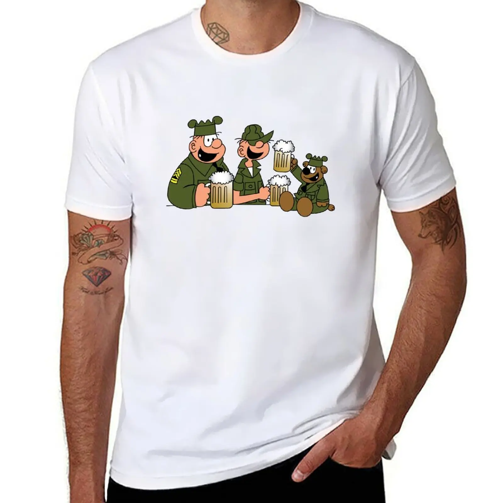 

Beetle bailey T-Shirt essential t shirt man t shirts for men man t shirts cotton T-Shirt