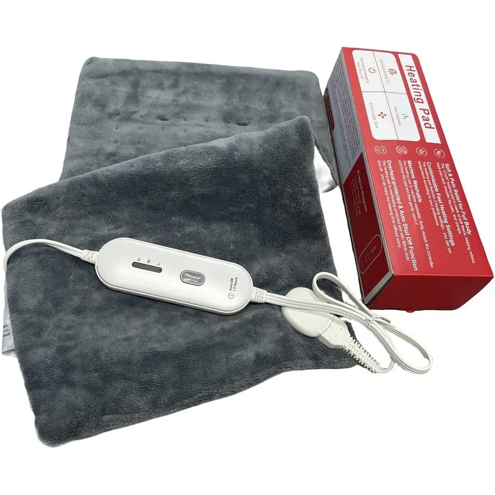 Full-Body Electric Heating Pad, 12x24, 3 Heat Modes, 90-Minute Auto-Off, for Menstrual Cramps and Pain Relief
