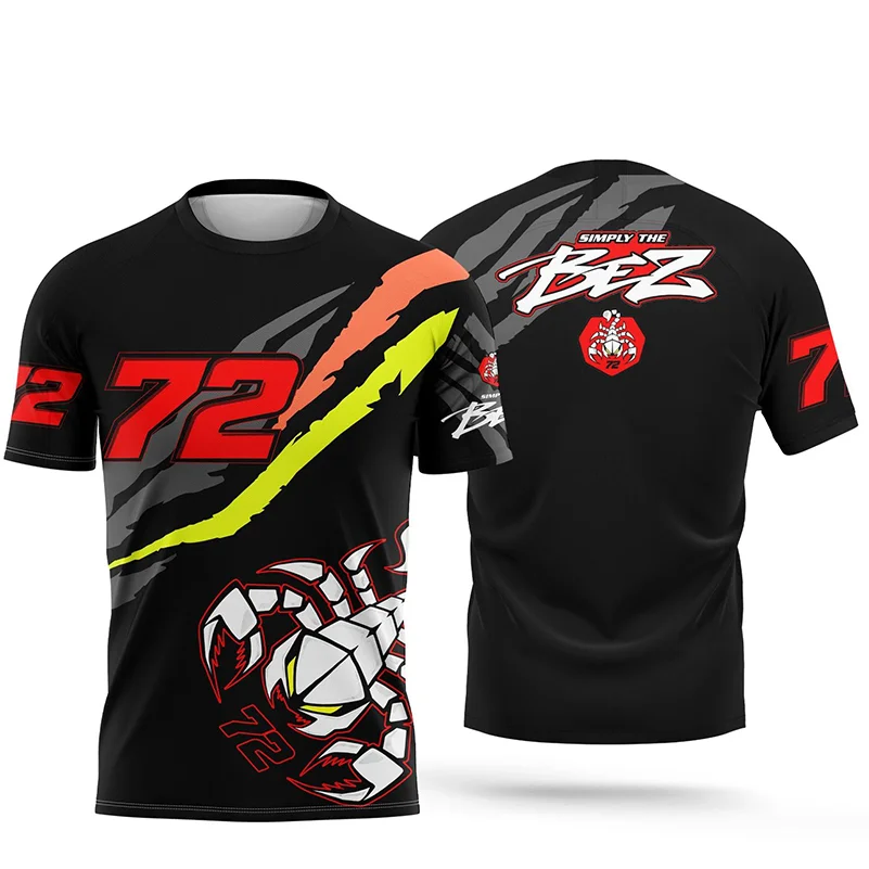 TEENAGER RACING ENTHUSIASTEN OUDER-KIND KLEDING ZOMER KINDEREN VOLWASSEN MODIEUZE ADEMEND T-SHIRT - afbeelding 2