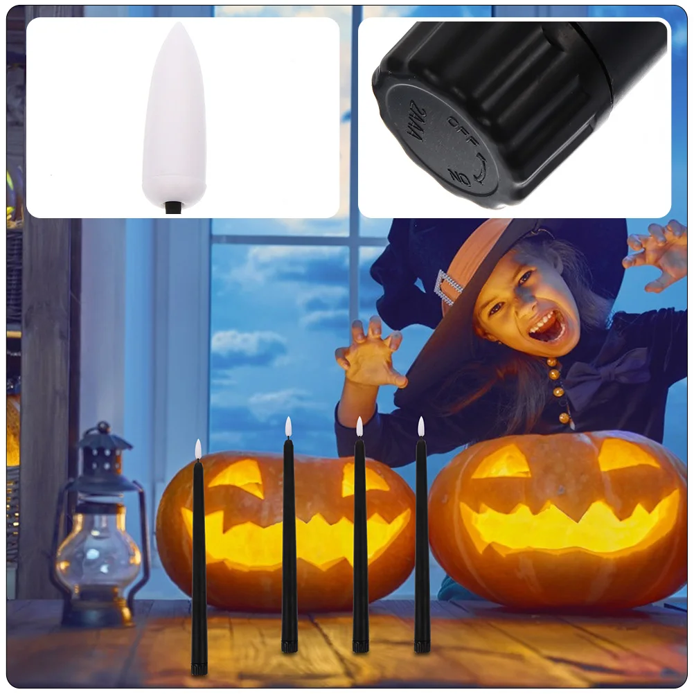 

2 Pcs Festival Decorations Electric Light Flameless for Halloween LED Lights Ornament Electronic Halloween-themed Lamp