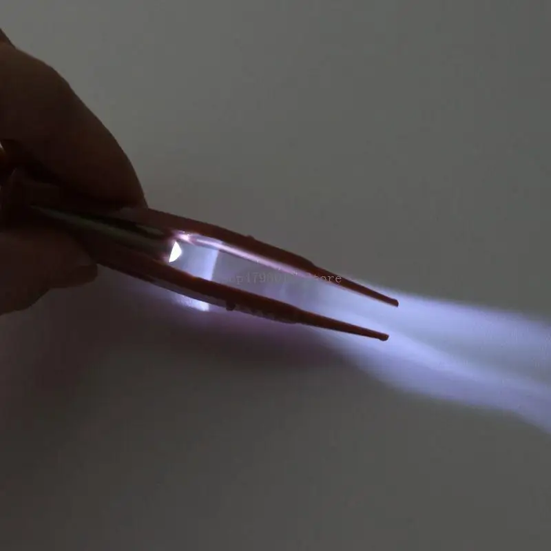 

Пинцет для ребенка со светодиодной подсветкой, безопасные щипцы, чистящие средства, безопасные щипцы