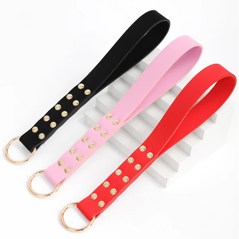 PU Leather Paddle Slapper Whip For Horse Training Enhance Pain Equestrian Training Horse Whip Equestrian Riding Crops