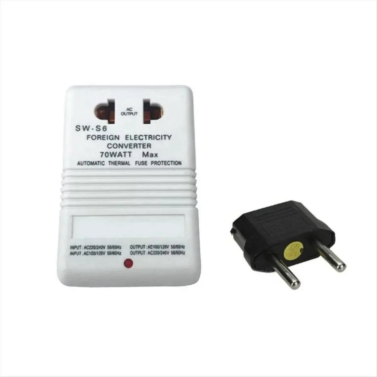 DTDT hot-70W Step Up or Down Voltage Converter Transformer 110V/120V to 220V/240V Dual Channel Voltage Converter Adapter EU Plug