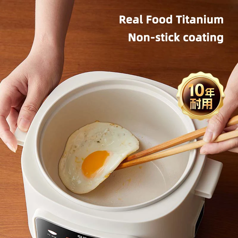 Cuiseur à riz électrique 1,6 l, Mini multicuiseur, boîte à déjeuner, cuiseurs à riz, poêle électrique antiadhésive, cuiseur à vapeur pour aliments