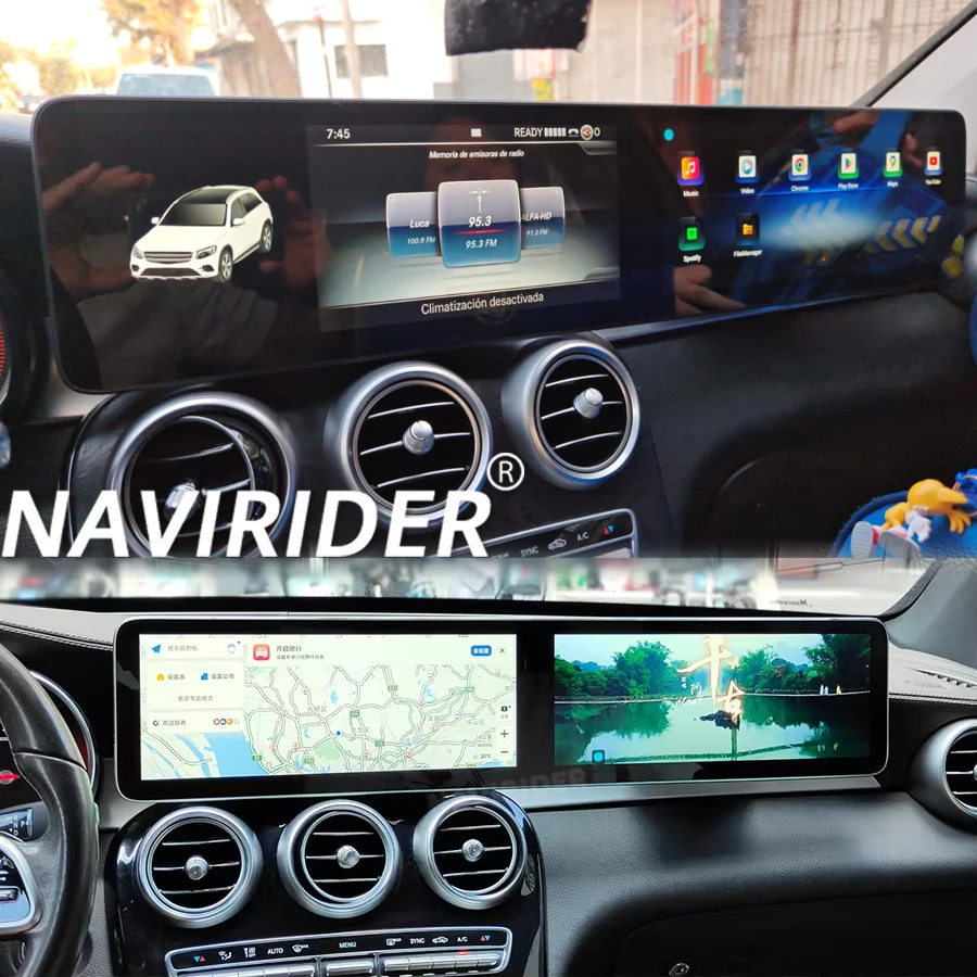 Car Upgraded Interactive Dual Screen 12.3