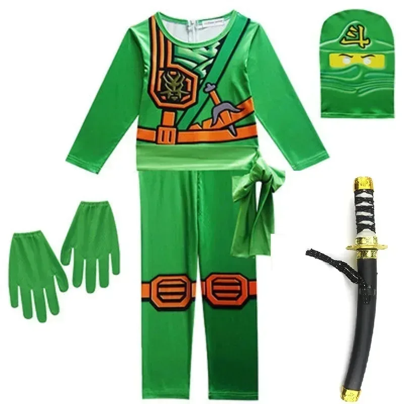 

NINJA LE cosplay Advanced Latest Role Playing Costume Boy and Girl Jumpsuit Set Halloween Christmas Party Ninja Superhero Set
