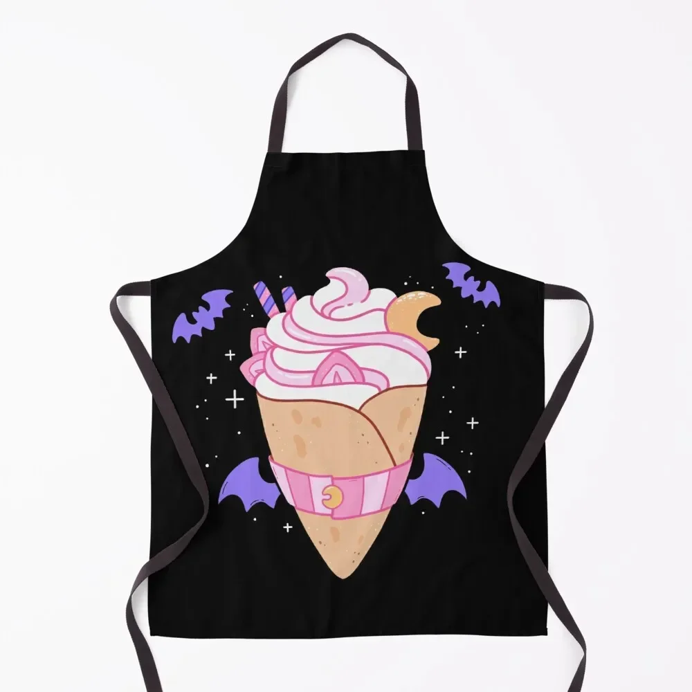 

Spooky Treat // Black Nikury Apron Kitchen Apras Man For Home Accessories bib Apron