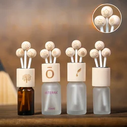 Wood Ball Lid for Essential Oil Bottle Fragrance Diffuser Aromatherapy Rattan Reed Sticks Lid DIY Home Decoration Diffuser Tools