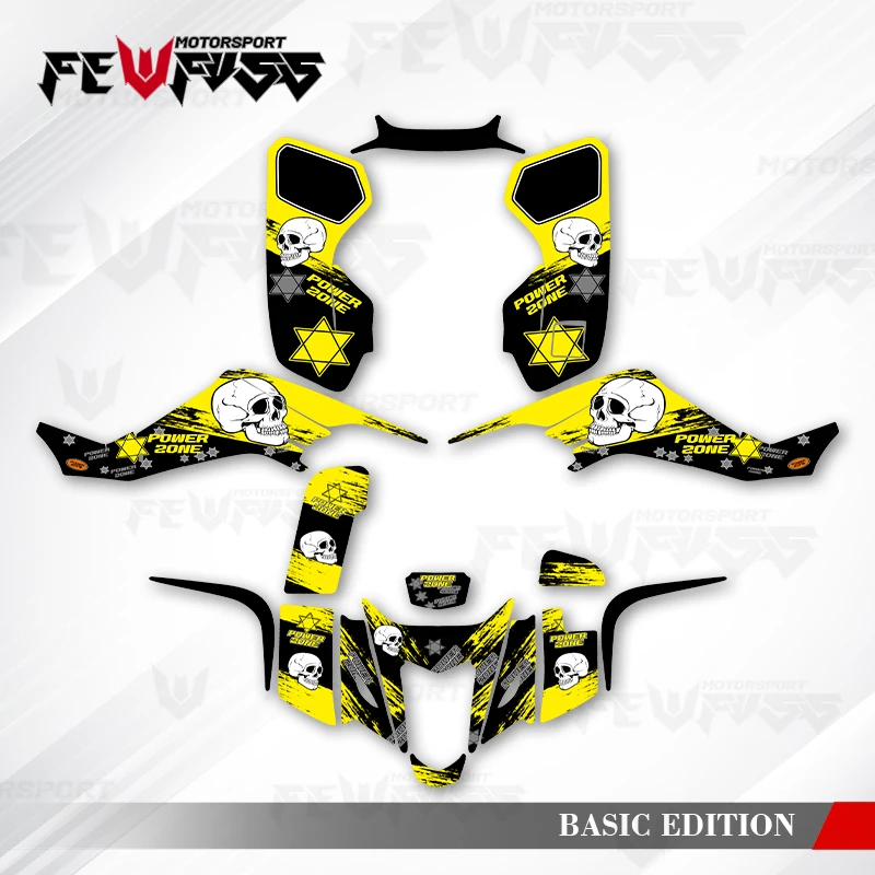 

Fewfuss Graphics Decals Stickers Motorcycle Background Custom For SUZUKI LTZ400 LTZ 400 KFX400 KXF 400 2003 2004 2005- 2007 002