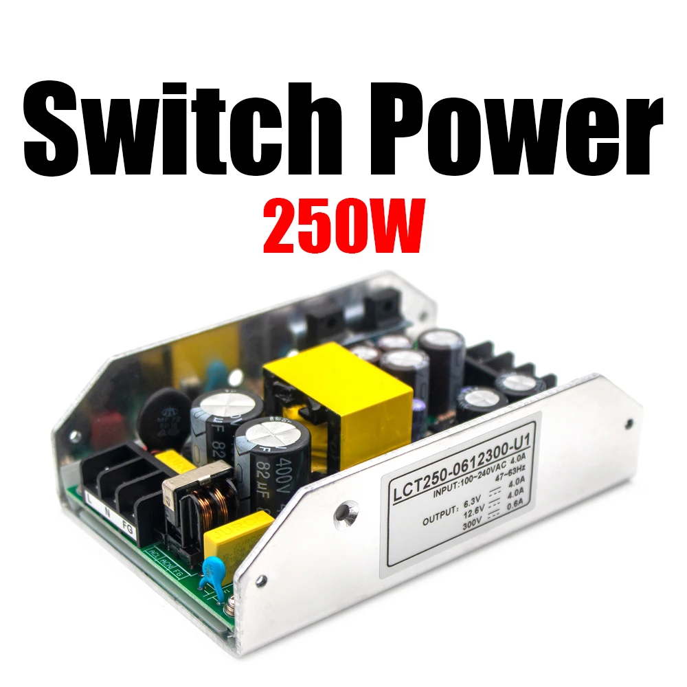 Fonte de Alimentação do Interruptor do Amplificador do Tubo Interruptor Audio Conversão da Tensão 250w 300v 0.6a 12.6v 4a 6.3v 4a C.a. 220v 110v