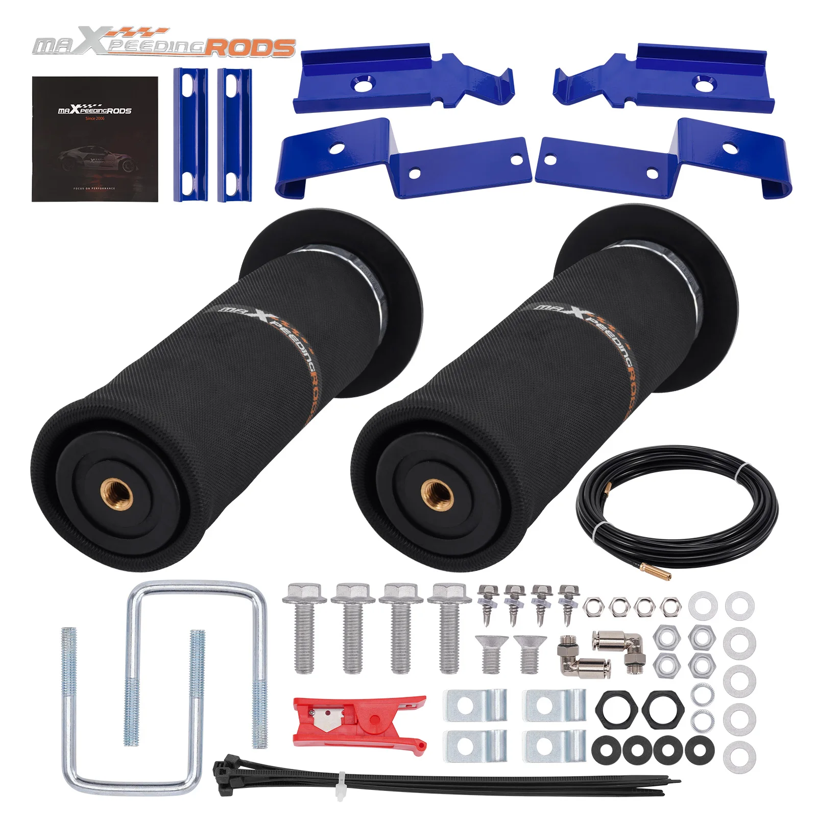 

Air Suspension Spring Kit 2000lbs For Chevy Colorado 2WD 4WD 2004-2012 Rear Air Helper Spring Bag Leveling Kit