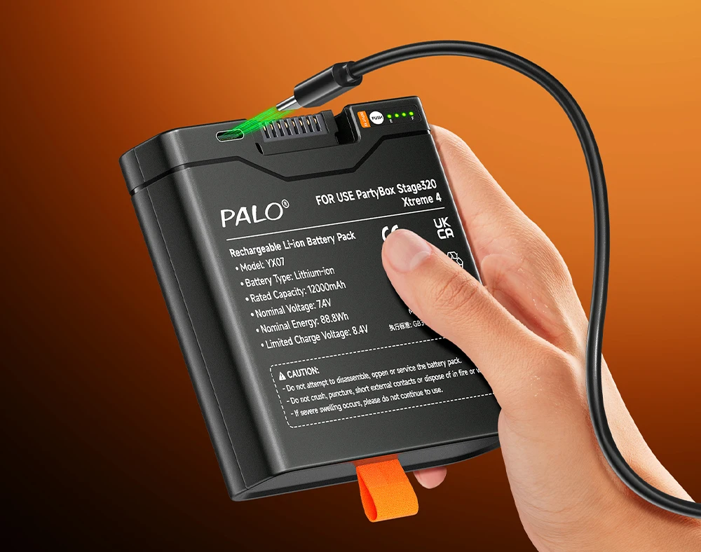 12000mAh Lautsprecher-Akku für JBL Xtreme 4, Akku für JBL PartyBox Stage 320, Hochleistungsakku mit TYPE-C-Ladefunktion – Detail 9