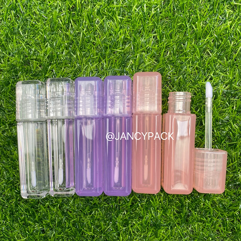 

5ml Empty Lip Gloss Tube DIY Plastic Elegant Liquid Lipstick Container Round Mini Lipgloss Sample Bottle